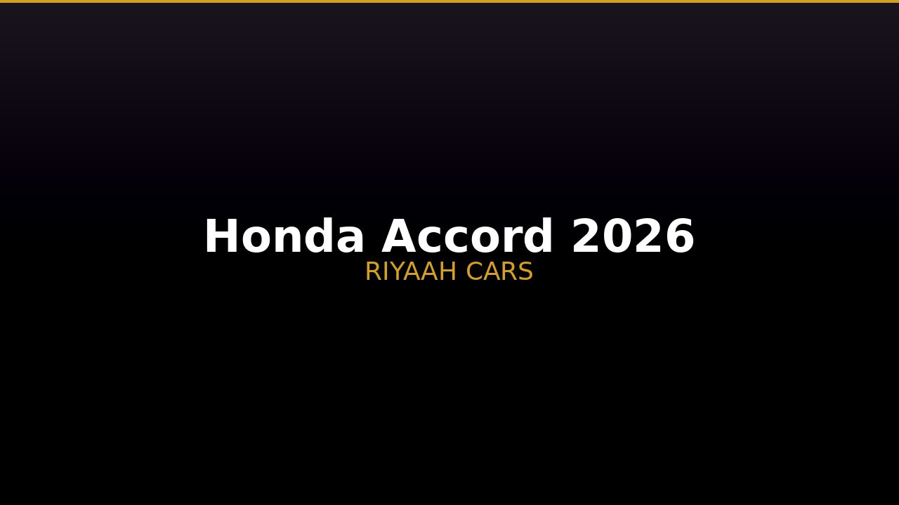 Honda Accord 2026